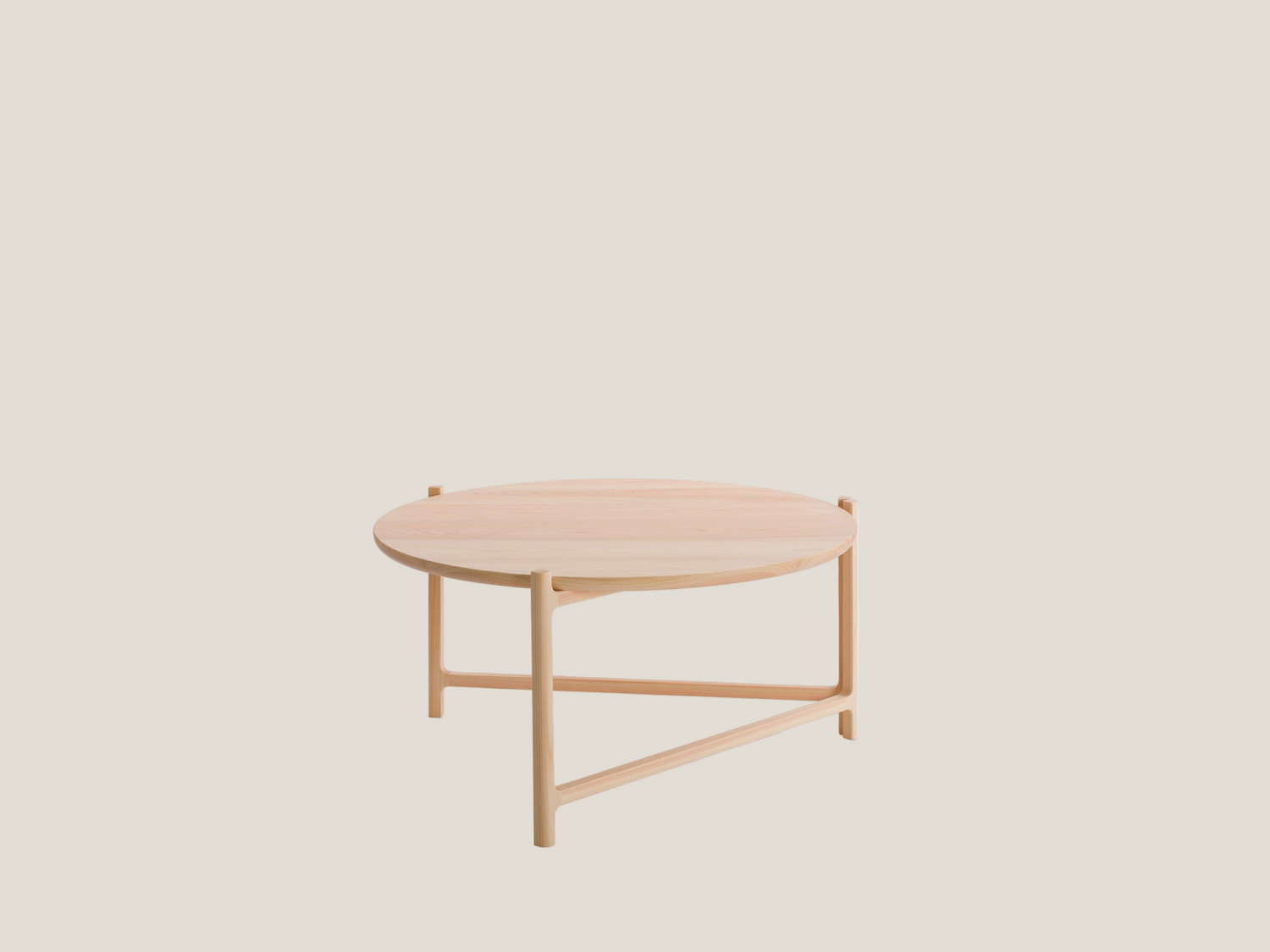 ヒノキの折りたたみテーブル ラージ