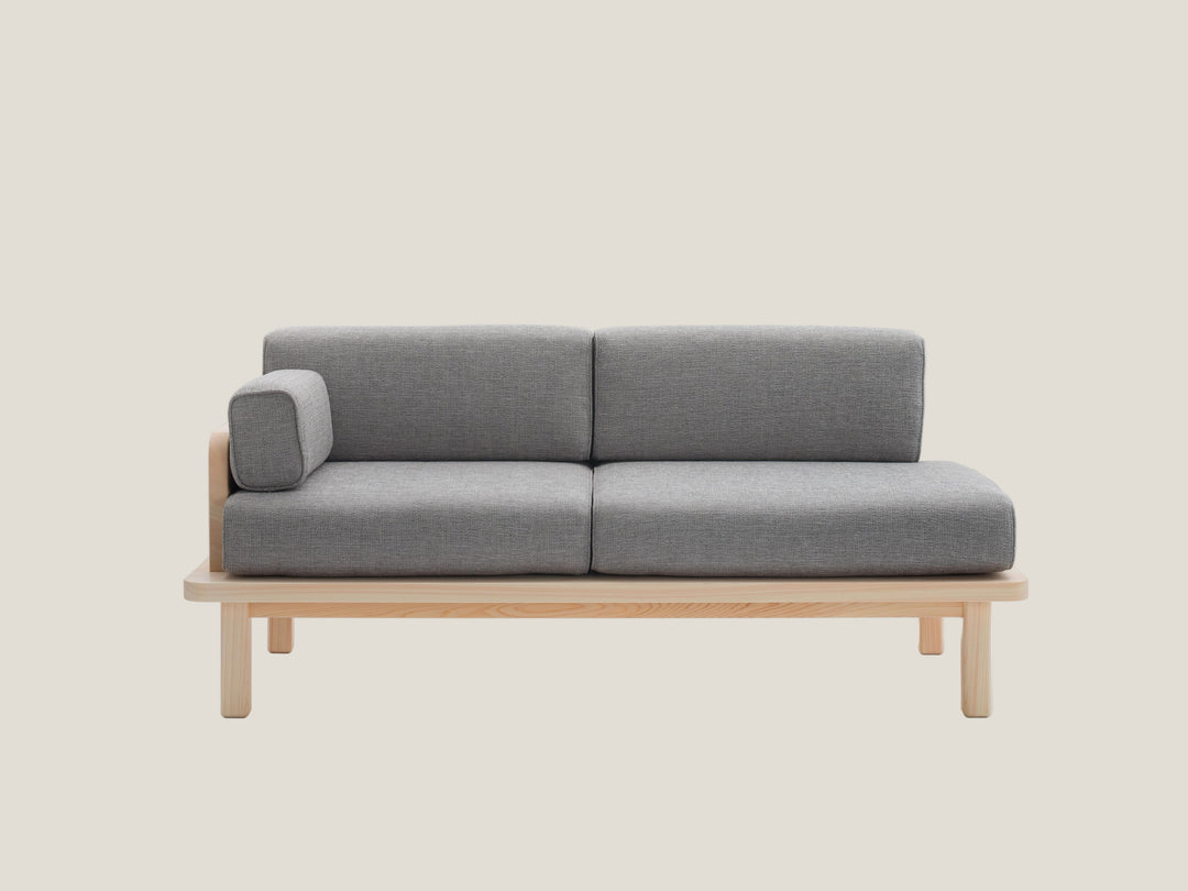 ヒノキのブロックソファ 2シータ