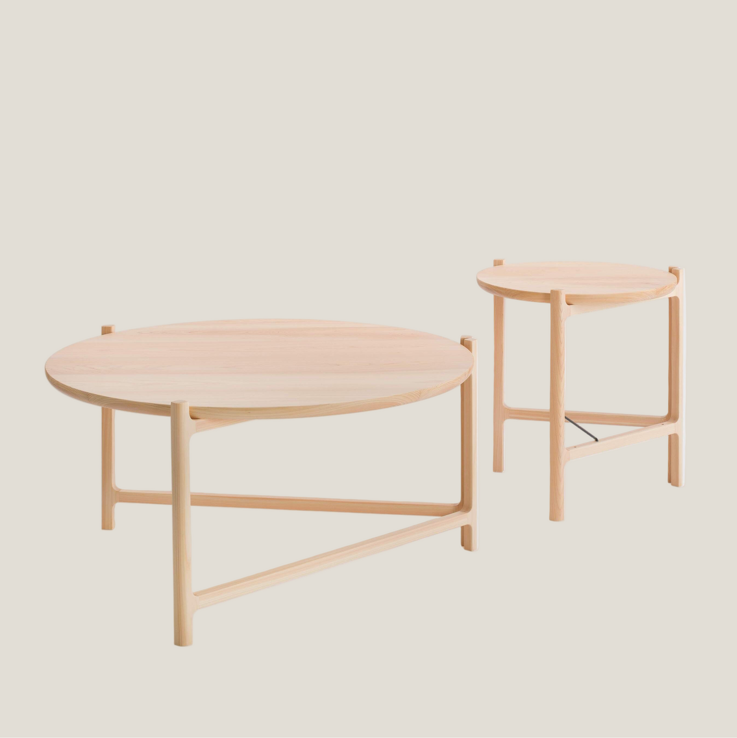 ヒノキの折りたたみテーブル スモール