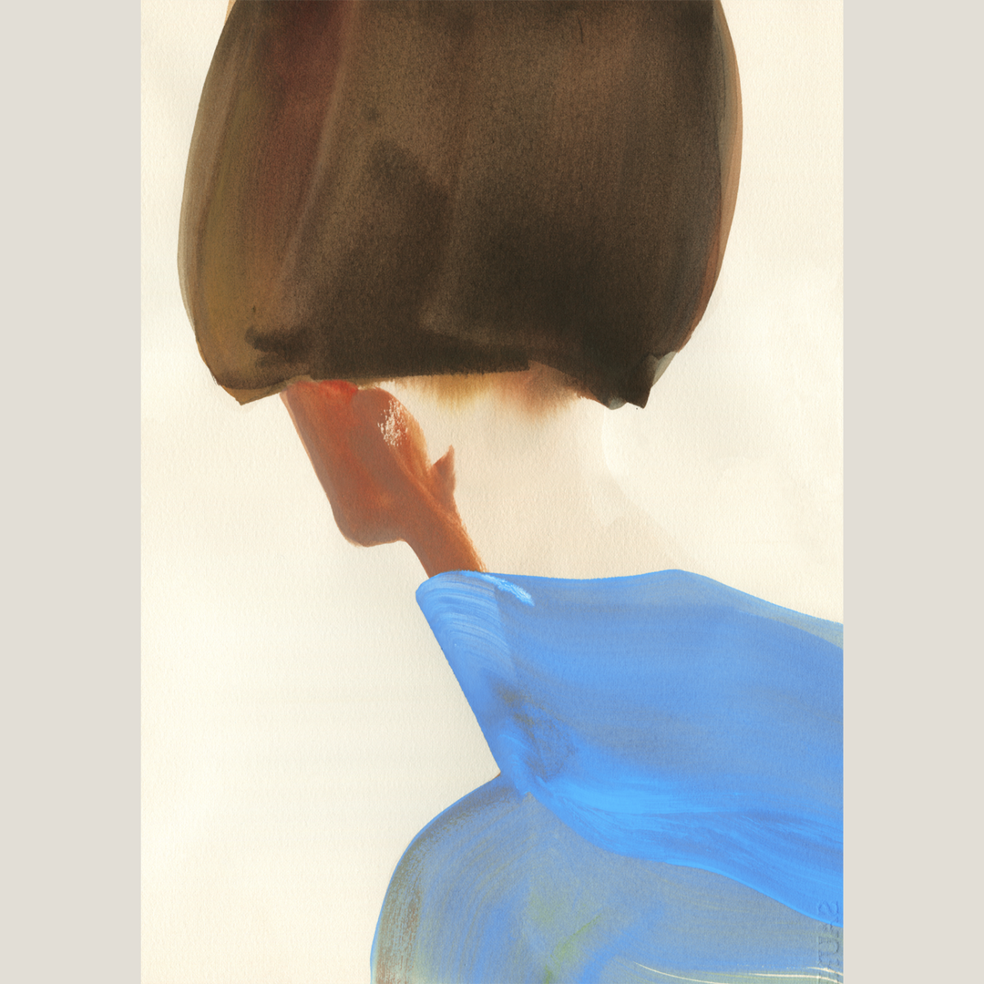 The Blue Cape 50x70cm