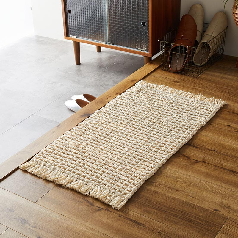 ワーフル 50x80cm アイボリー