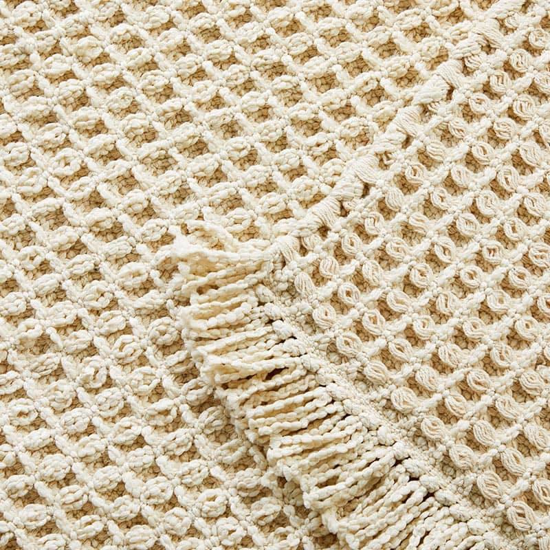 ワーフル 100x140cm アイボリー